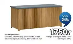 JYSK BEDER hyndeboks tilbud