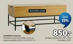 JYSK AABENRAA sofabord tilbud
