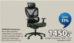 JYSK VARPELEV kontorstol tilbud