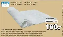 JYSK ADAMSFJORDEN rullemadras tilbud