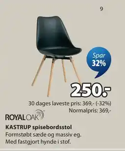 JYSK KASTRUP spisebordsstol tilbud