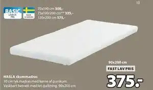 JYSK HASLA skummadras tilbud