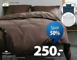 JYSK BARBO sengetøj i satin tilbud