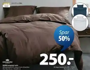 JYSK BARBO sengetøj i satin tilbud