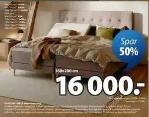 JYSK KUPELVA + BRYA elevationsseng tilbud