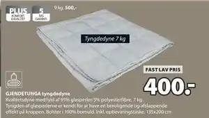 JYSK GJENDETUNGA tyngdedyne tilbud