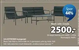 JYSK LILLESTROEM loungesæt tilbud