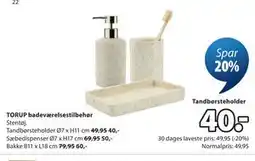 JYSK Tandbørsteholder tilbud
