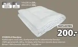 JYSK STORSOLA fiberdyne tilbud