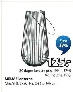JYSK MELIAS lanterne tilbud