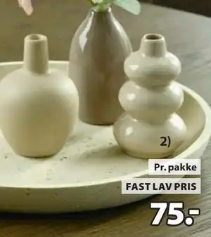 JYSK AMUNDSEN vase tilbud