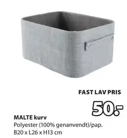 JYSK MALTE kurv tilbud