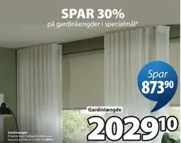 JYSK Gardinlængde tilbud