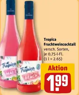 REWE DE Tropica Fruchtweincocktail tilbud