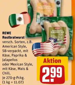 REWE DE REWE Rostbratwurst tilbud