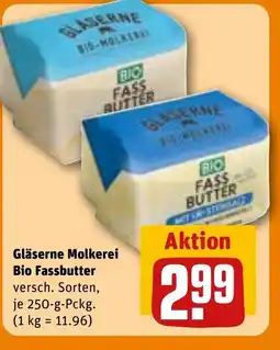 REWE DE Gläserne Molkerei Bio Fassbutter tilbud