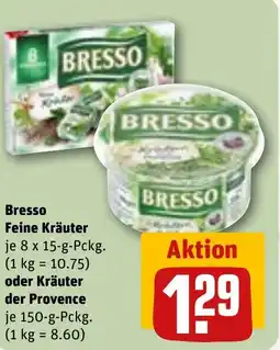 REWE DE Bresso Feine Kräuter, oder Kräuter der Provence tilbud