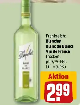 REWE DE Frankreich: Blanchet Blanc de Blancs Vin de France tilbud