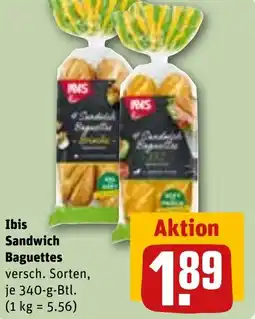 REWE DE Ibis Sandwich Baguettes tilbud