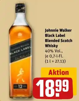 REWE DE Johnnie Walker Black Label Blended Scotch Whisky tilbud
