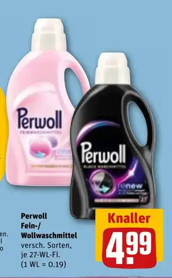 REWE DE Perwoll Fein-/ Wollwaschmittel tilbud