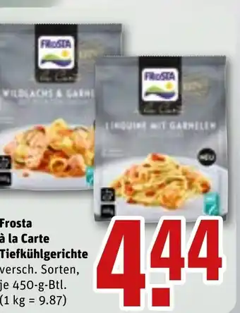 REWE DE Frosta à la Carte Tiefkühlgerichte tilbud