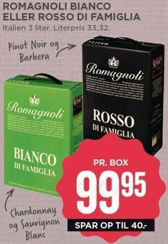 MENY Romagnoli Bianco Eller Rosso Di Famiglia tilbud