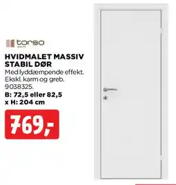 jem & fix HVIDMALLET MASSIV STABIL DØR tilbud