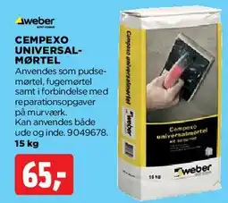 jem & fix Cempexo universal-mørtel tilbud