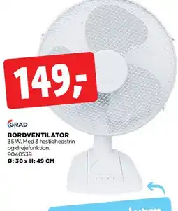 jem & fix BORD/STATIVVENTILATOR tilbud