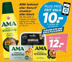 Bilka AMA fedtstof eller Naturli' smørbar / block tilbud