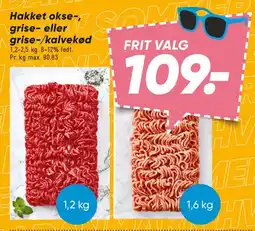 Bilka Hakket kød (okse, gris eller gris/kalv) tilbud