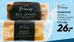 Bilka Princip hvedebrød tilbud