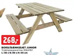 jem & fix BORD/BÆNKESET JUNIOR tilbud