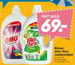 Bilka Flydende vaskemiddel - Biotex / OMO tilbud
