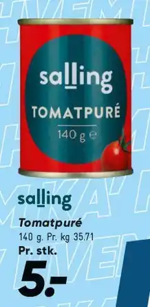 Bilka salling Tomatpuré tilbud