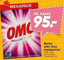 Bilka OMO Brilliant Color vaskepulver (Megapack) tilbud
