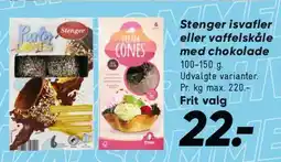 Bilka Stænger / isvafler tilbud