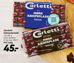 Bilka Carletti mørk kæmpeplade tilbud