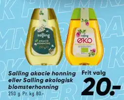 Bilka Salling akacie honning / økologisk blomsterhonning tilbud