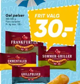 Bilka Grillpølser / pølser (frit valg) tilbud