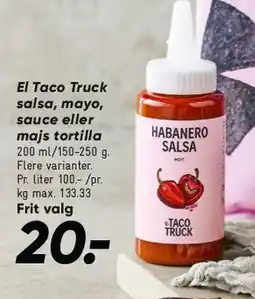 Bilka El Taco Truck salsa tilbud