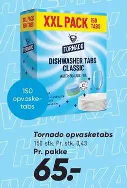 Bilka Tornado opvasketabs / Dishwasher Tabs (XXL Pack) tilbud