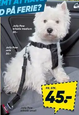 Bilka Jolly Paw bilsele / sele tilbud