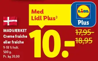 Lidl Madværket Creme fraiche / Fraiche tilbud
