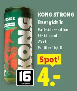 Lidl KONG STRONG Energidrik (Parkside edition) tilbud