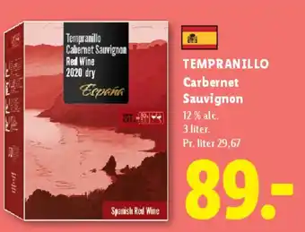 Lidl Tempranillo / Cabernet Sauvignon (bag-in-box) tilbud