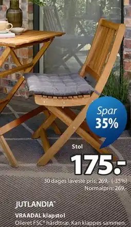 JYSK VRAADAL klapstol tilbud