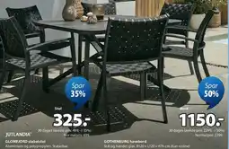 JYSK GLUMSFJORD stabelstol / GOTHENBURG havebord tilbud