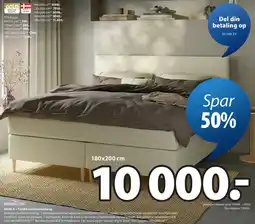 JYSK DREAMZONE HEMLA + TOSEN kontinentalseng tilbud